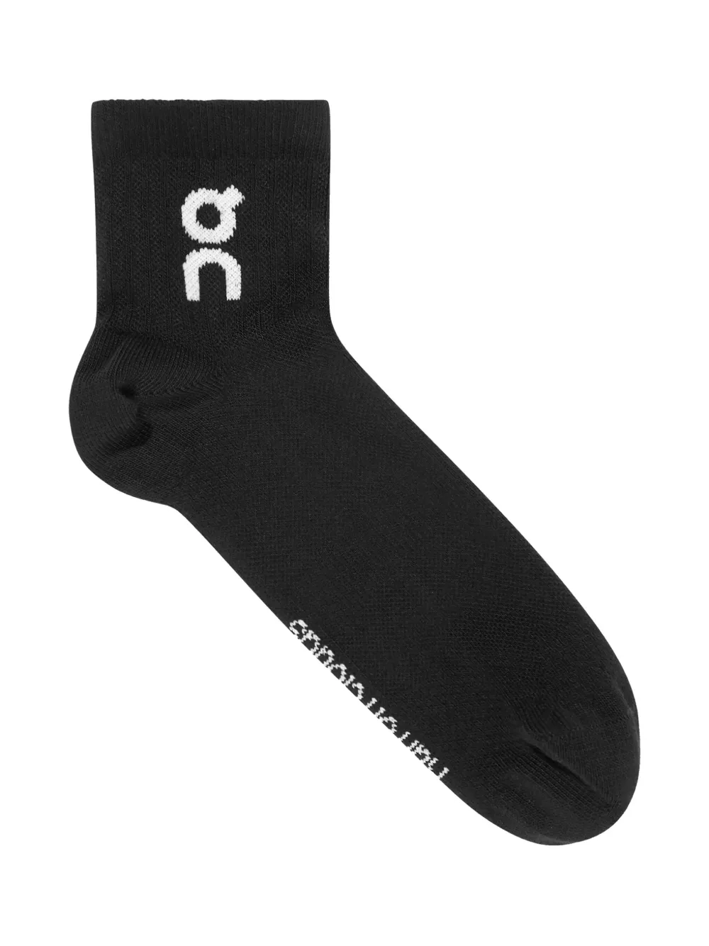 on running kids intarsia-logo knit socks set - Zwart