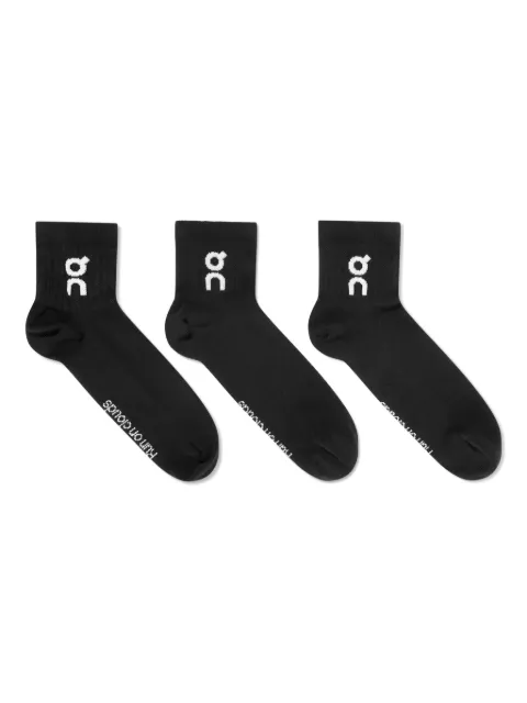 on running kids calcetines tejidos con logo en intarsia