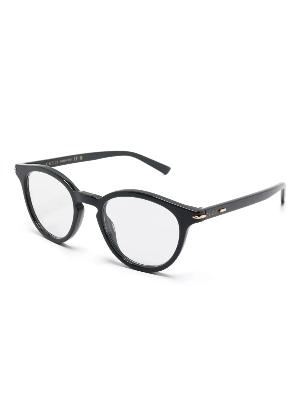 Gucci Eyewear Bril met rond montuur - Zwart