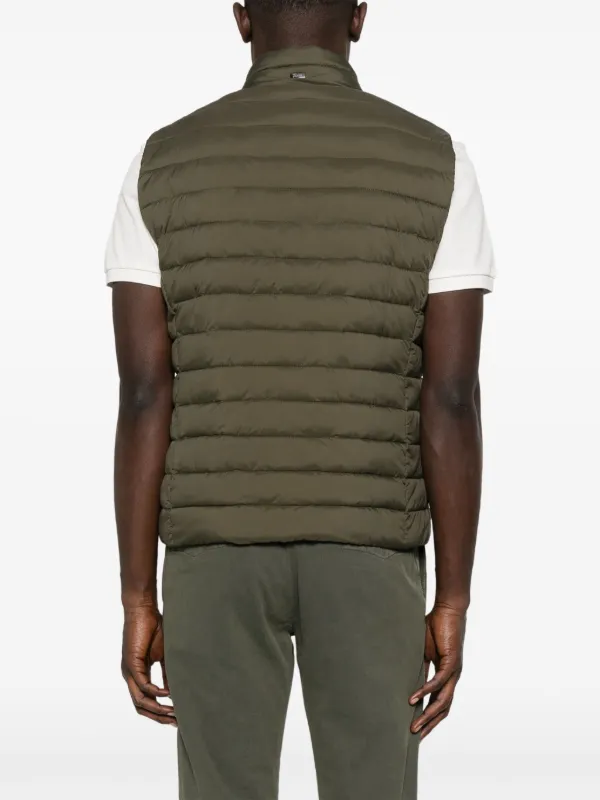 Herno パデッドベスト | グリーン | FARFETCH JP