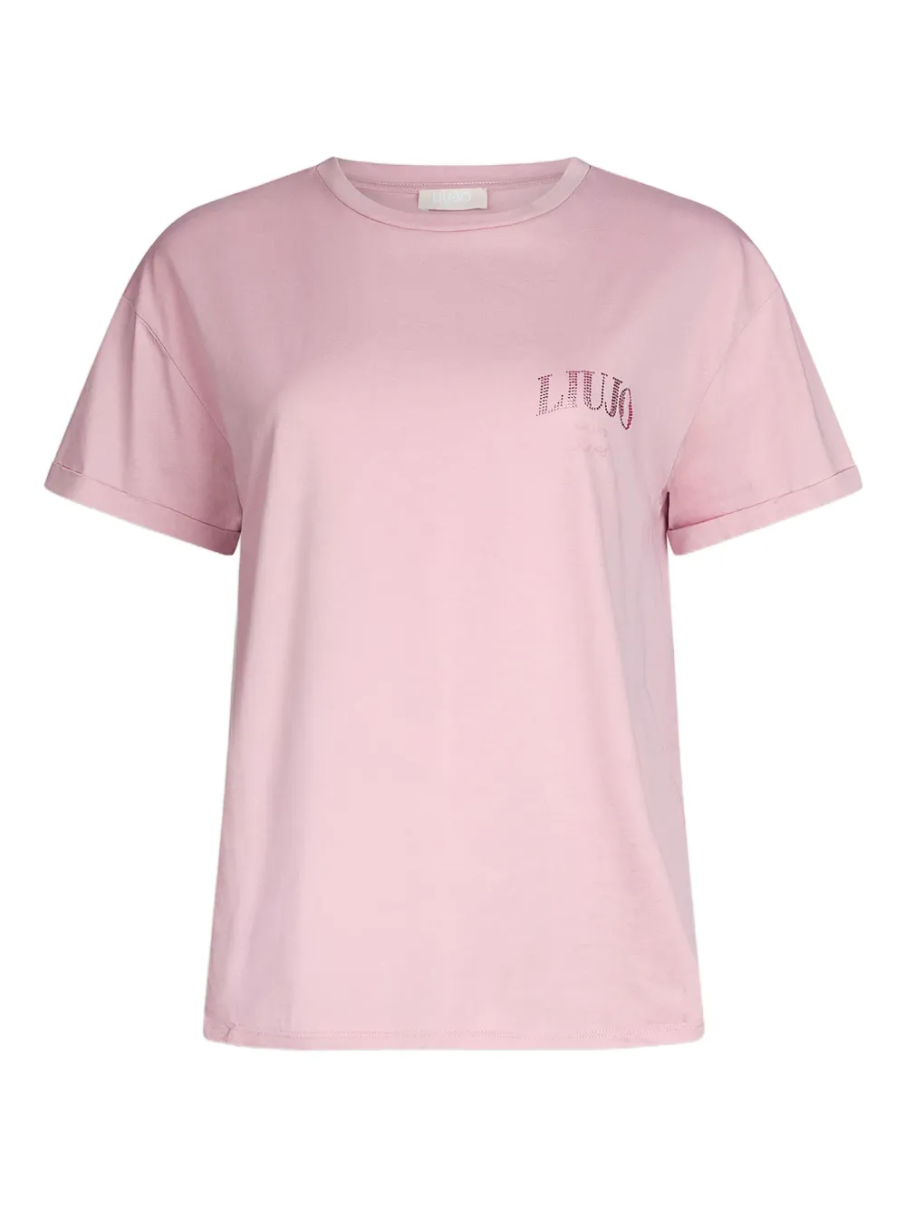 LIU JO T-Shirt mit Logo-Verzierung - Rosa