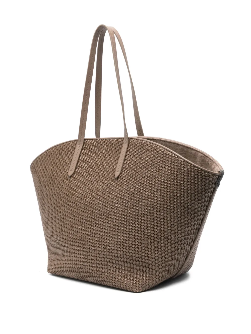 Brunello Cucinelli Geweven shopper Bruin