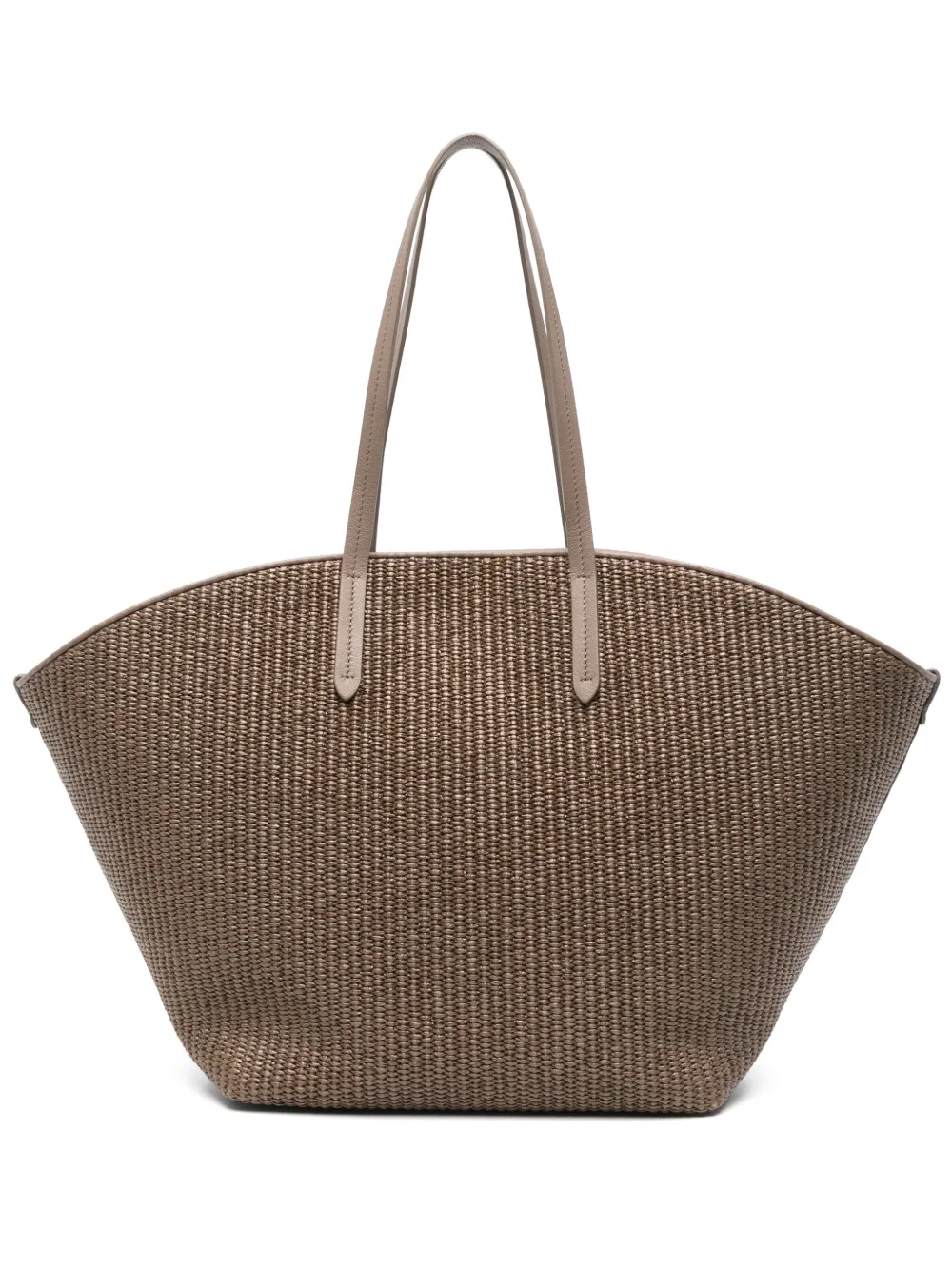 Brunello Cucinelli tote entretejida | marrón | Image 1