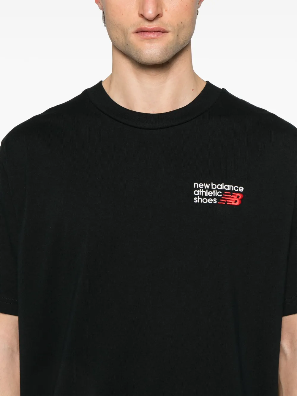 New Balance Athletics Premium T-shirt met logo Zwart