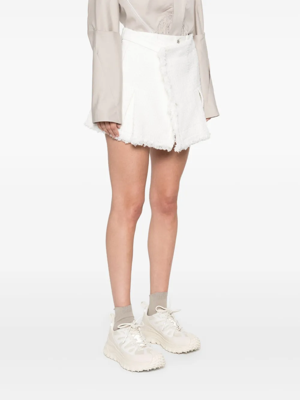 sacai Tweed skort Wit