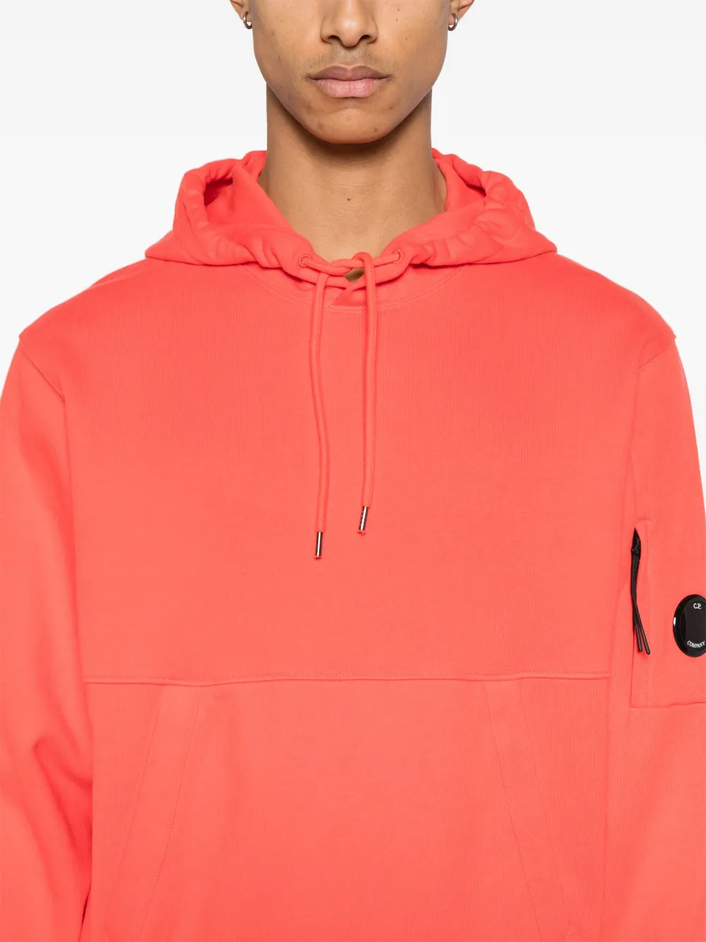 C.P. Company Hoodie met Lens-detail Rood