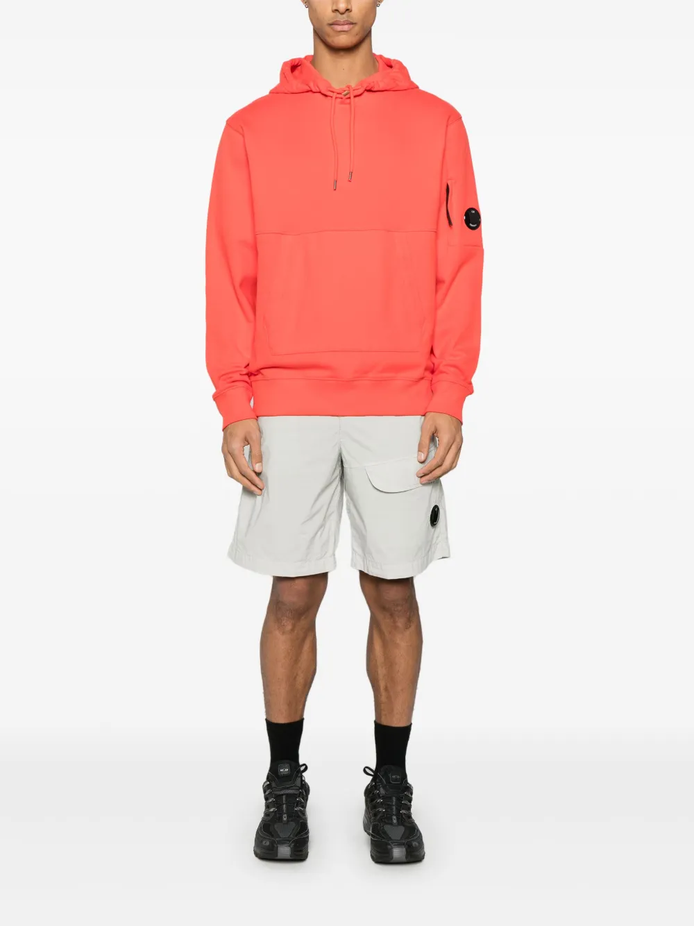 C.P. Company Hoodie met Lens-detail Rood