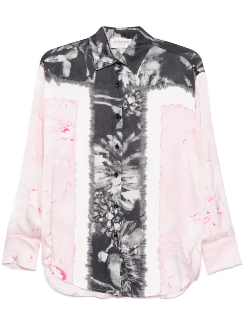 ERMANNO FIRENZE  floral-print satin shirt 