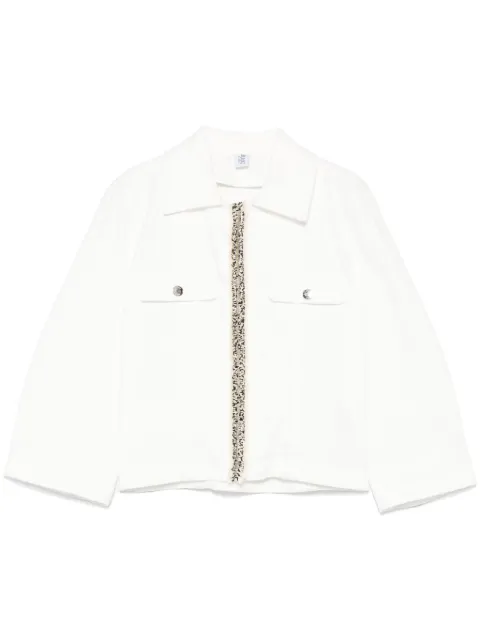 LIU JO bouclé-detail jacket