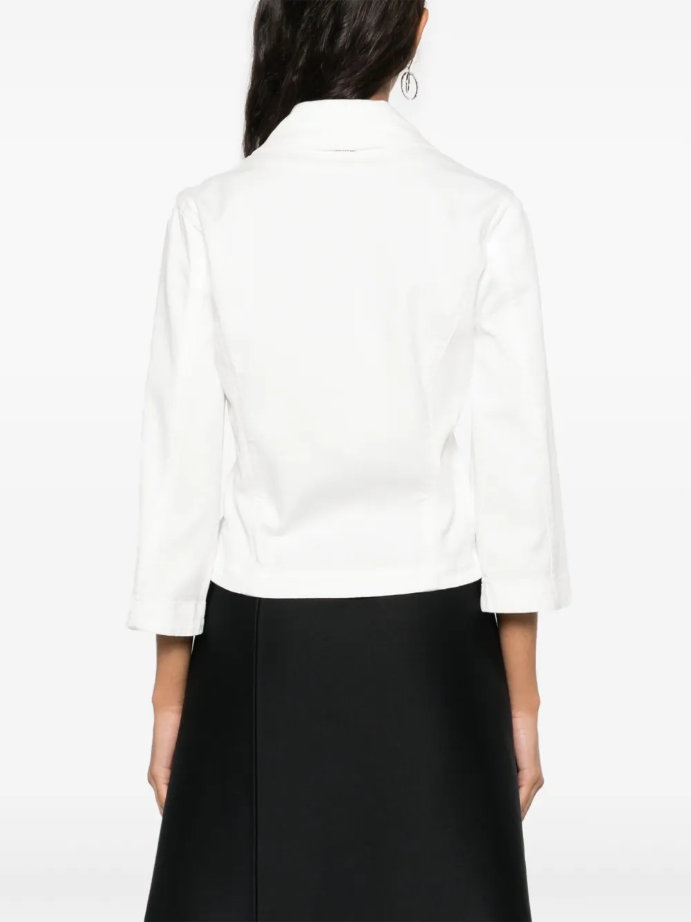 Liu •jo Bouclé-detail Jacket In 白色
