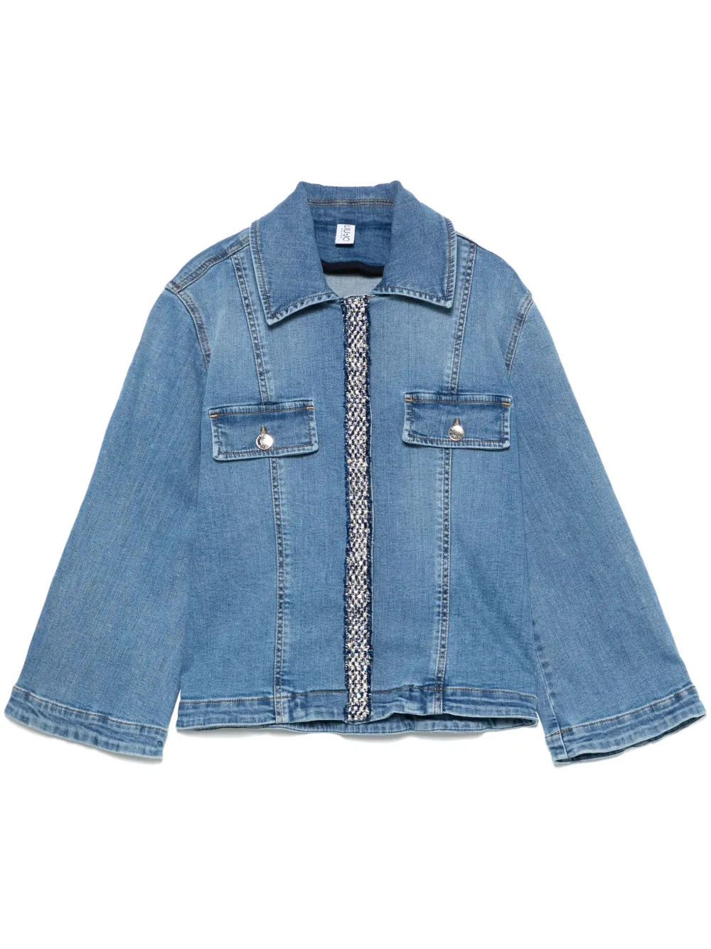 LIU JO bouclé-detail jacket | Blue | Image 1