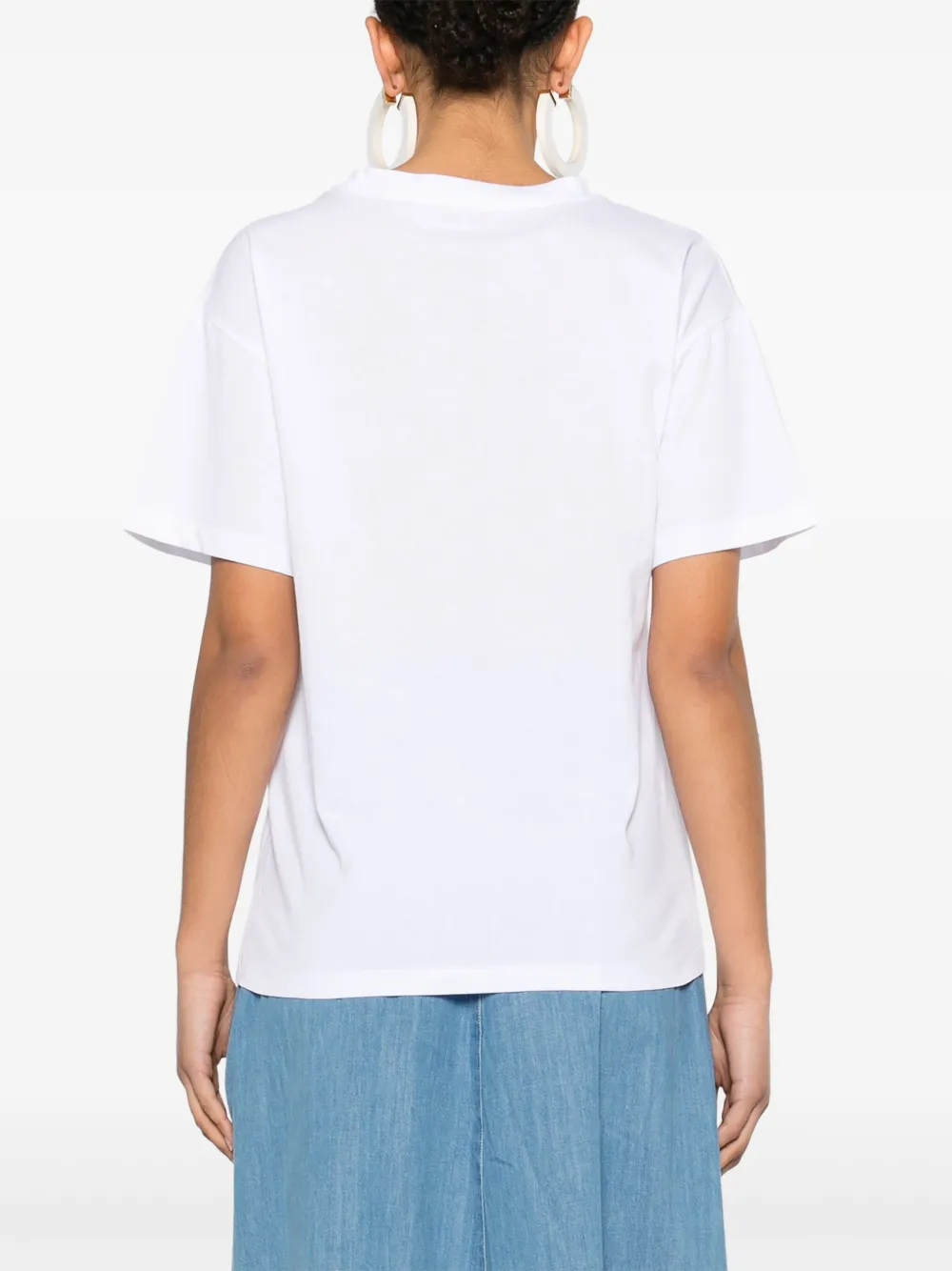ERMANNO FIRENZE T-shirt met kant Wit