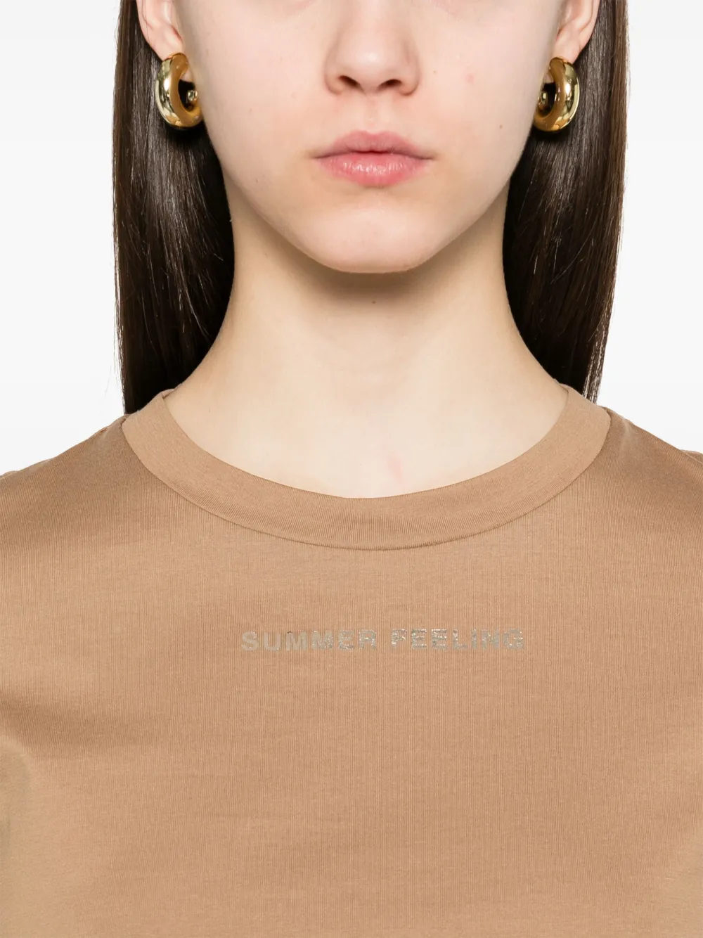 'S Max Mara Lusso T-shirt Bruin