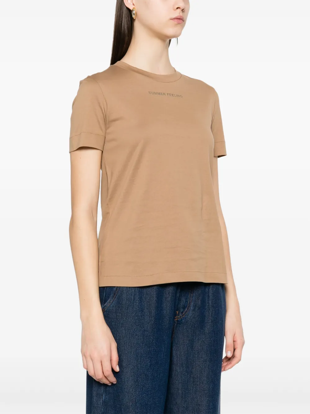'S Max Mara Lusso T-shirt Bruin