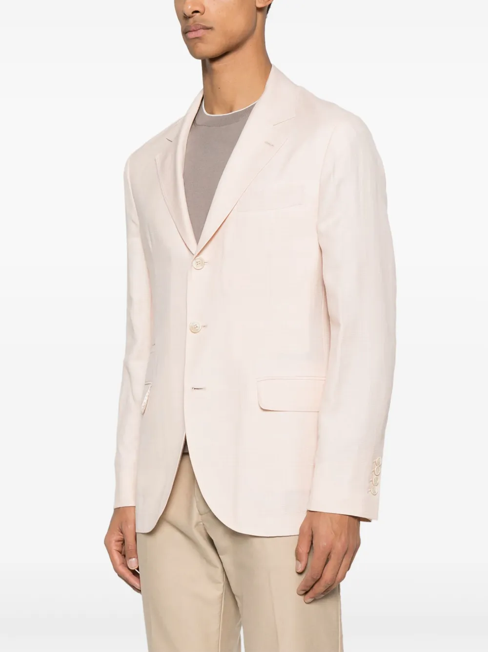 Brunello Cucinelli Geruite blazer Roze