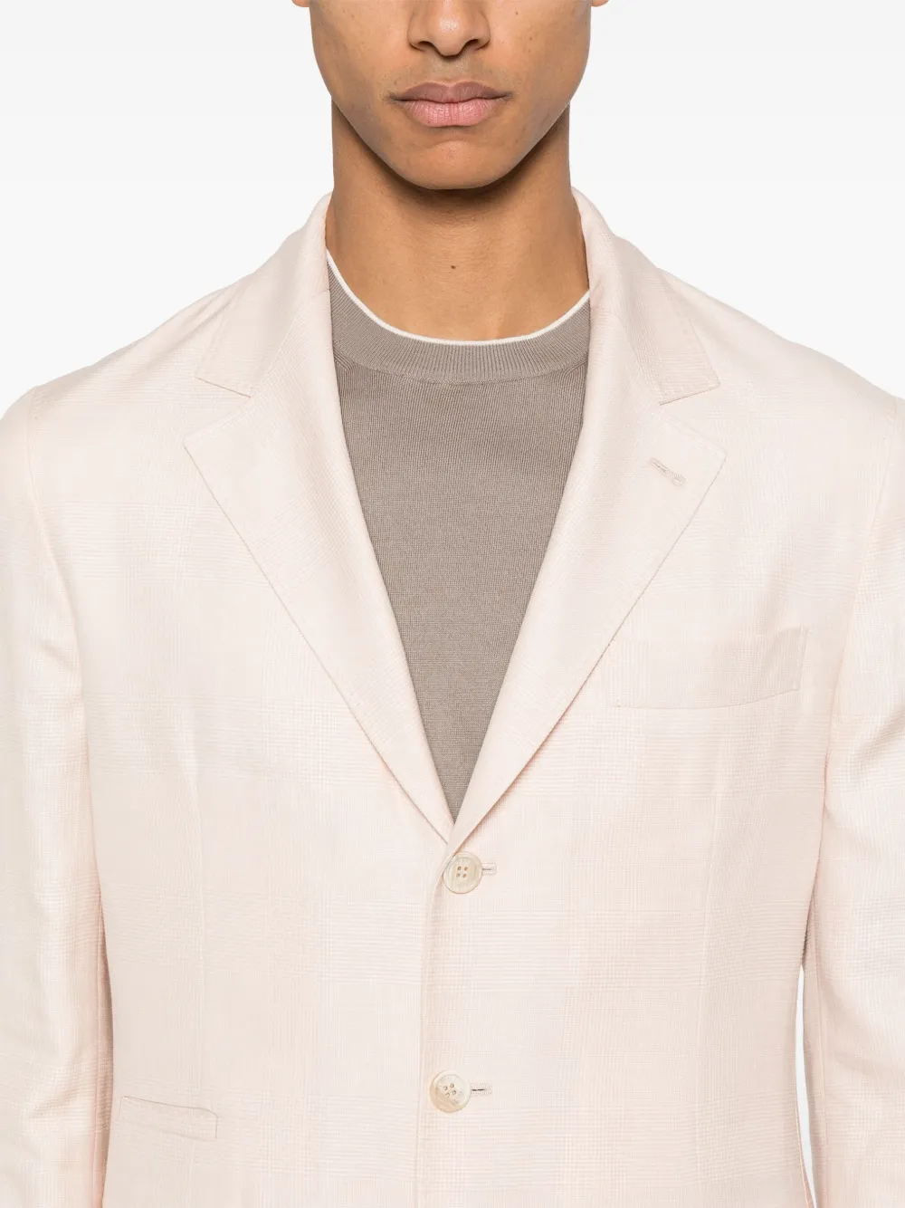 Brunello Cucinelli Geruite blazer Roze