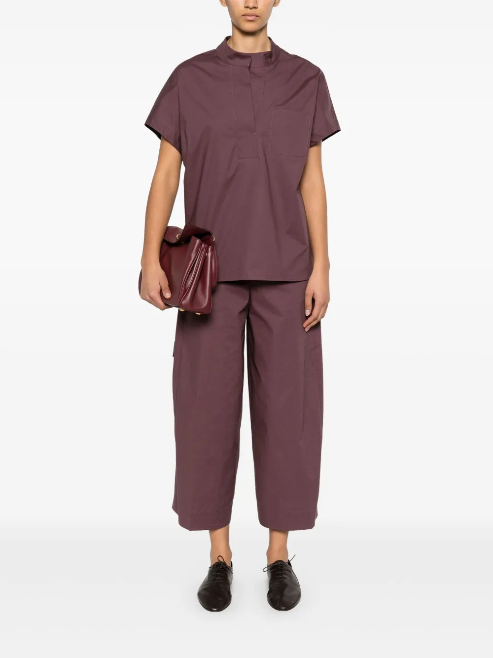 Nine In The Morning Mia cropped broek - Paars