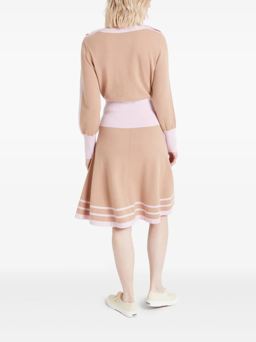 Temperley London Bretton gebreide midi-jurk Roze