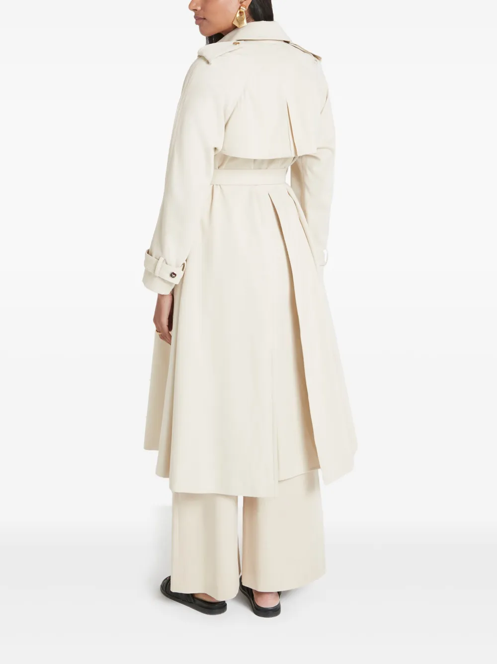 Shop Temperley London Javier Trench Coat In Neutrals