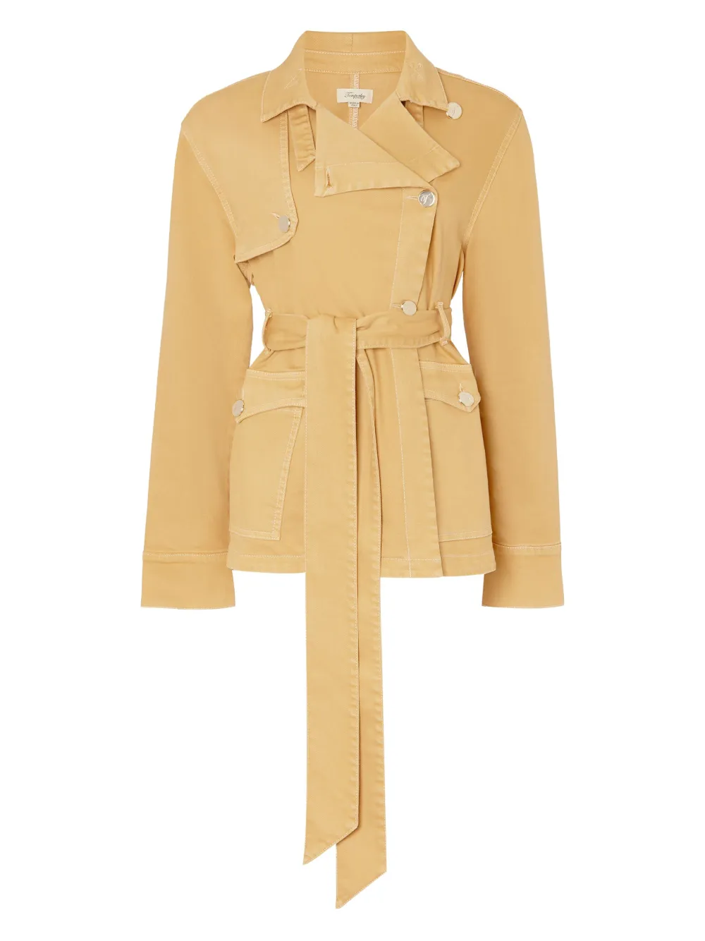 Temperley London ベルテッド デニムジャケット - ブラウン Temperley London ベルテッド デニムジャケット - ブラウン