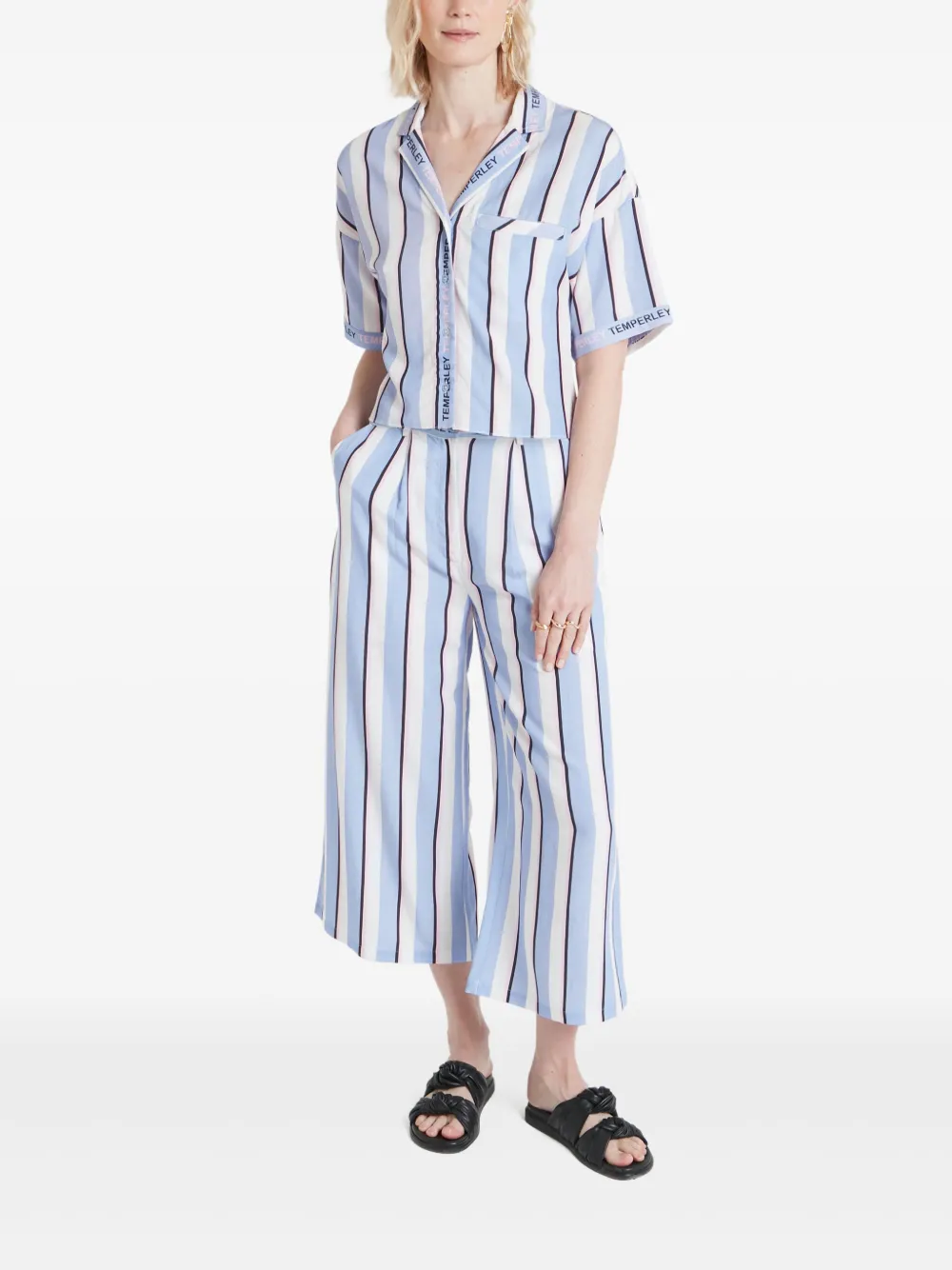 Temperley London Dominque blouse - Blauw