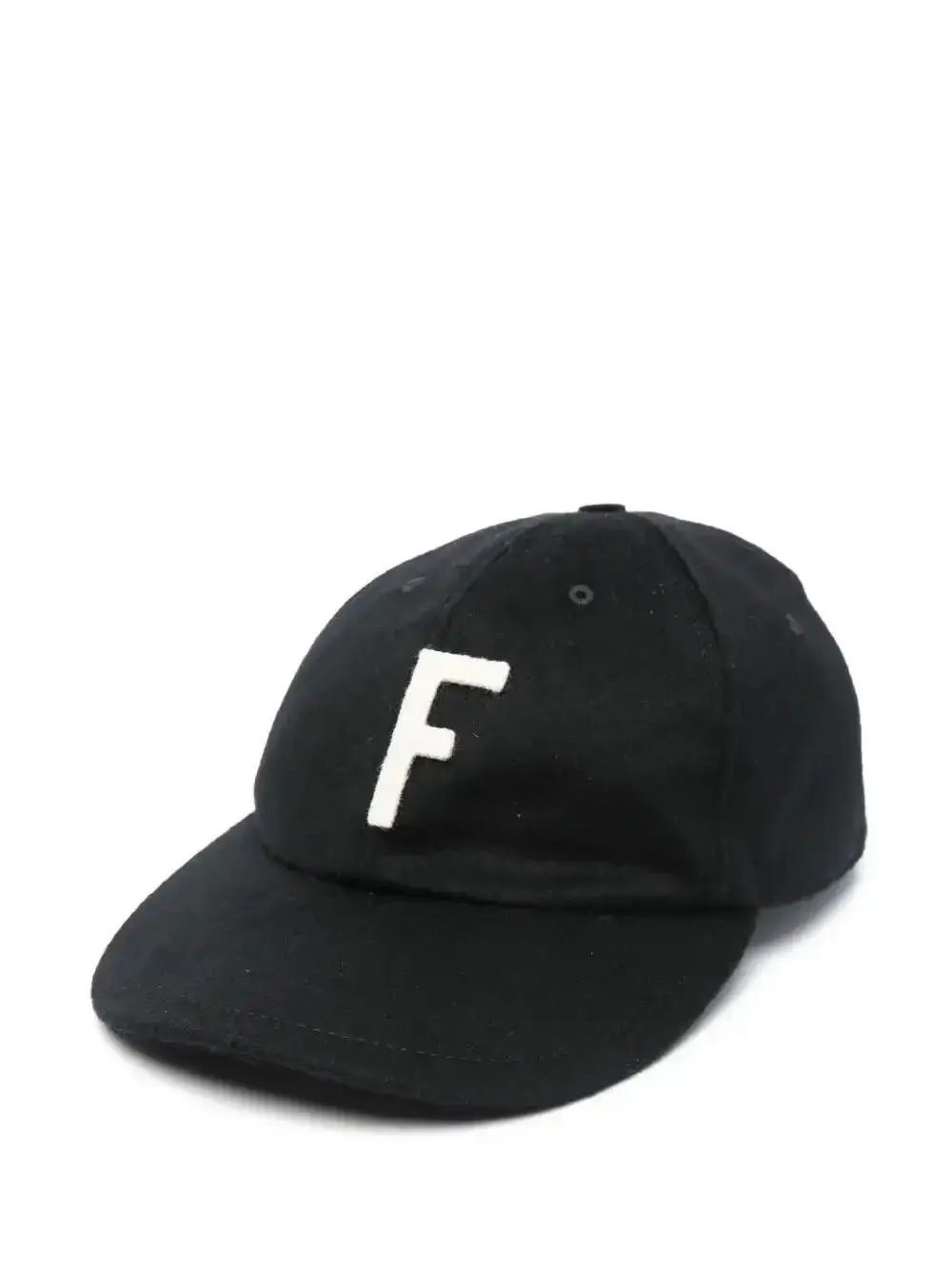Shop Fear Of God Logo-patch Baseball Cap In Black
