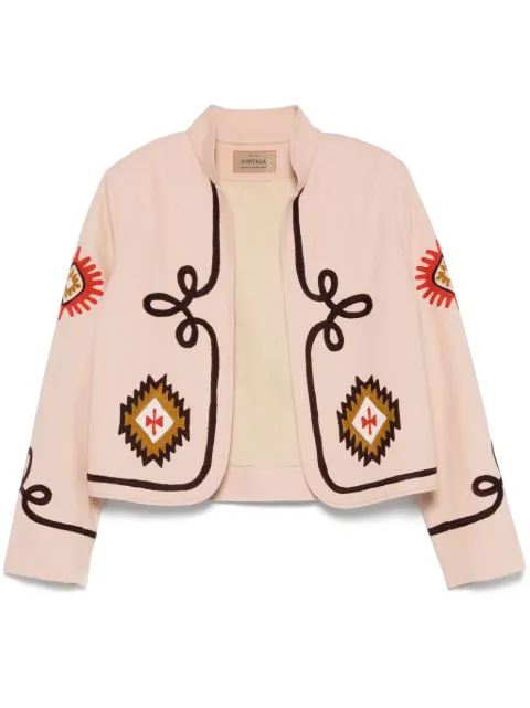 Fortela embroidered cropped jacket