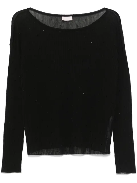LIU JO top con detalles de cristal