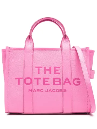 Marc Jacobs The Leather Medium Tote Bag | Pink | FARFETCH