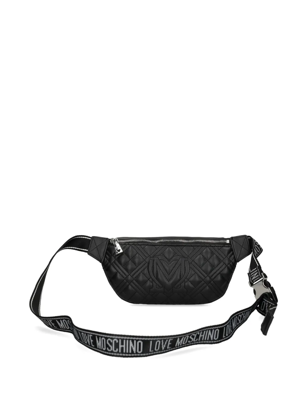 Love Moschino quilted belt bag - Zwart