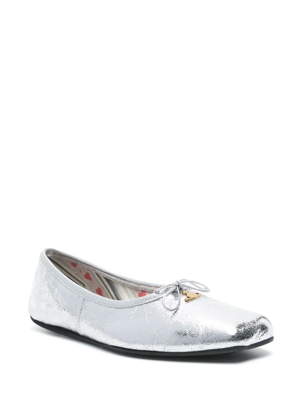 Vivienne Westwood metallic ballet flats - Zilver