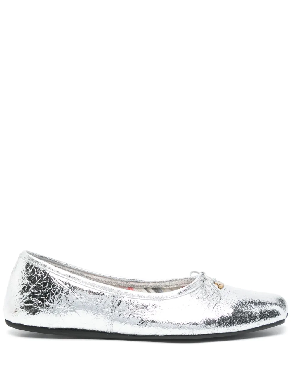 Vivienne Westwood metallic ballet flats Silver