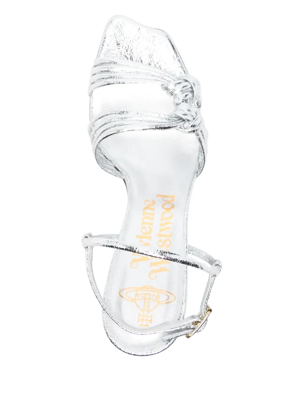 Vivienne Westwood 105 mm sandalen met geknoopt detail Zilver