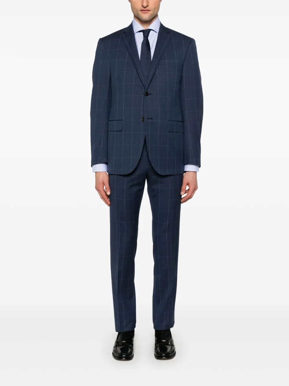 Corneliani Gestreept overhemd - Blauw