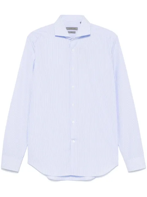 Corneliani candy-striped shirt