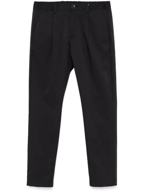 Herno logo-plaque tapered trousers 