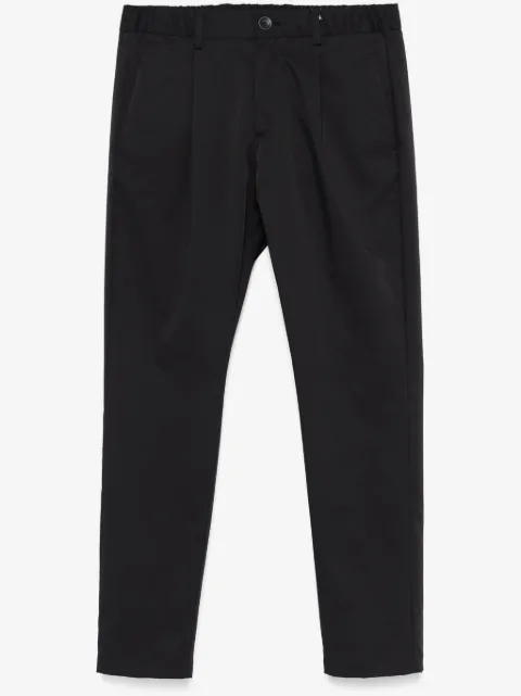 Herno logo-plaque tapered trousers 