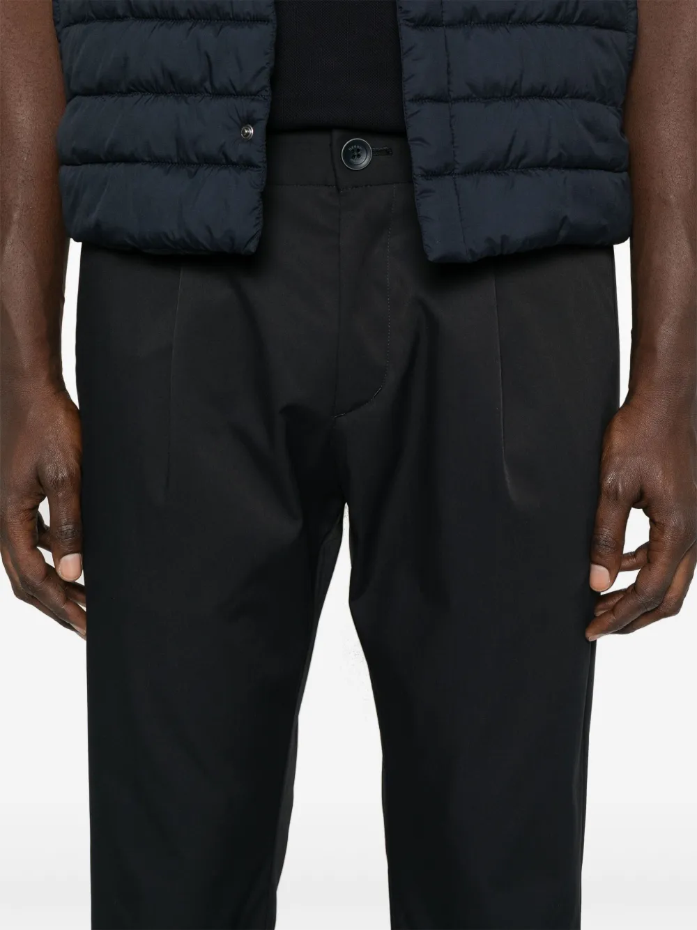 Herno Broek met toelopende pijpen Blauw
