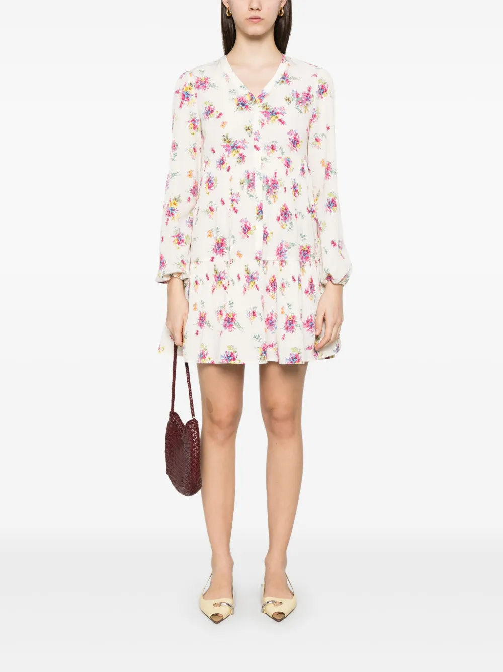 LIU JO Mini-jurk met bloemenprint - Wit