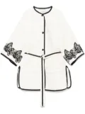 ERMANNO FIRENZE floral-lace jacket - White