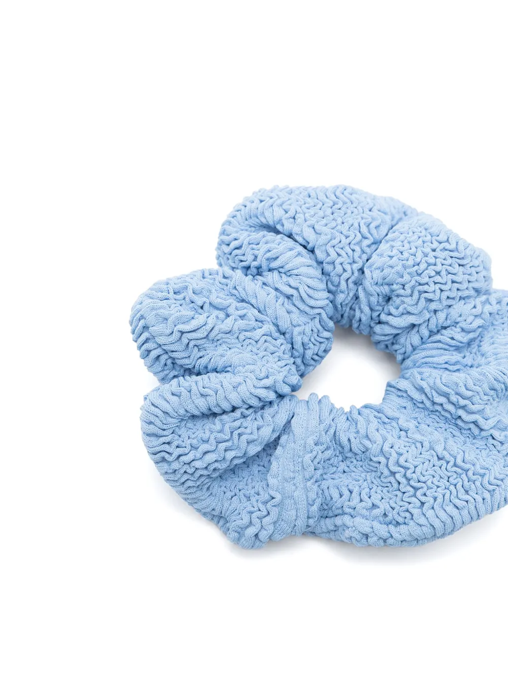 Hunza G shirred scrunchie - Blauw