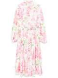 PAOLA ZUIN floral midi dress - Pink