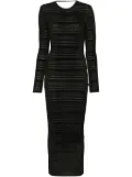 ANDREĀDAMO ribbed maxi dress - Black