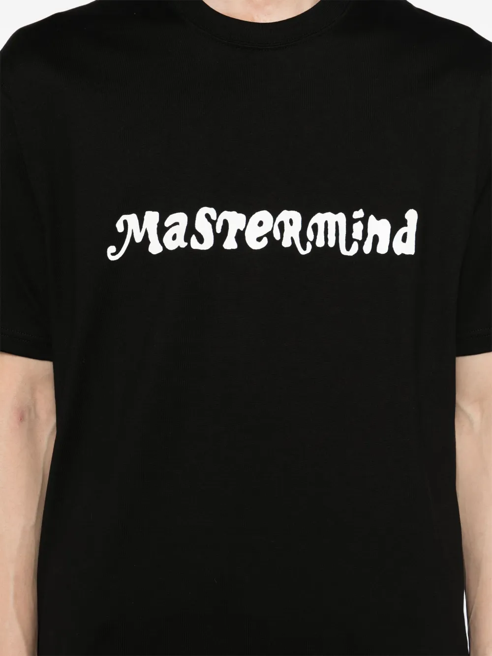 Mastermind Japan T-shirt met logoprint Zwart