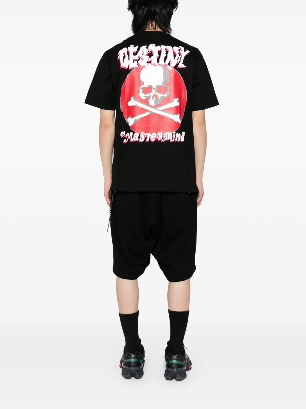 Mastermind Japan T-shirt met logoprint Zwart