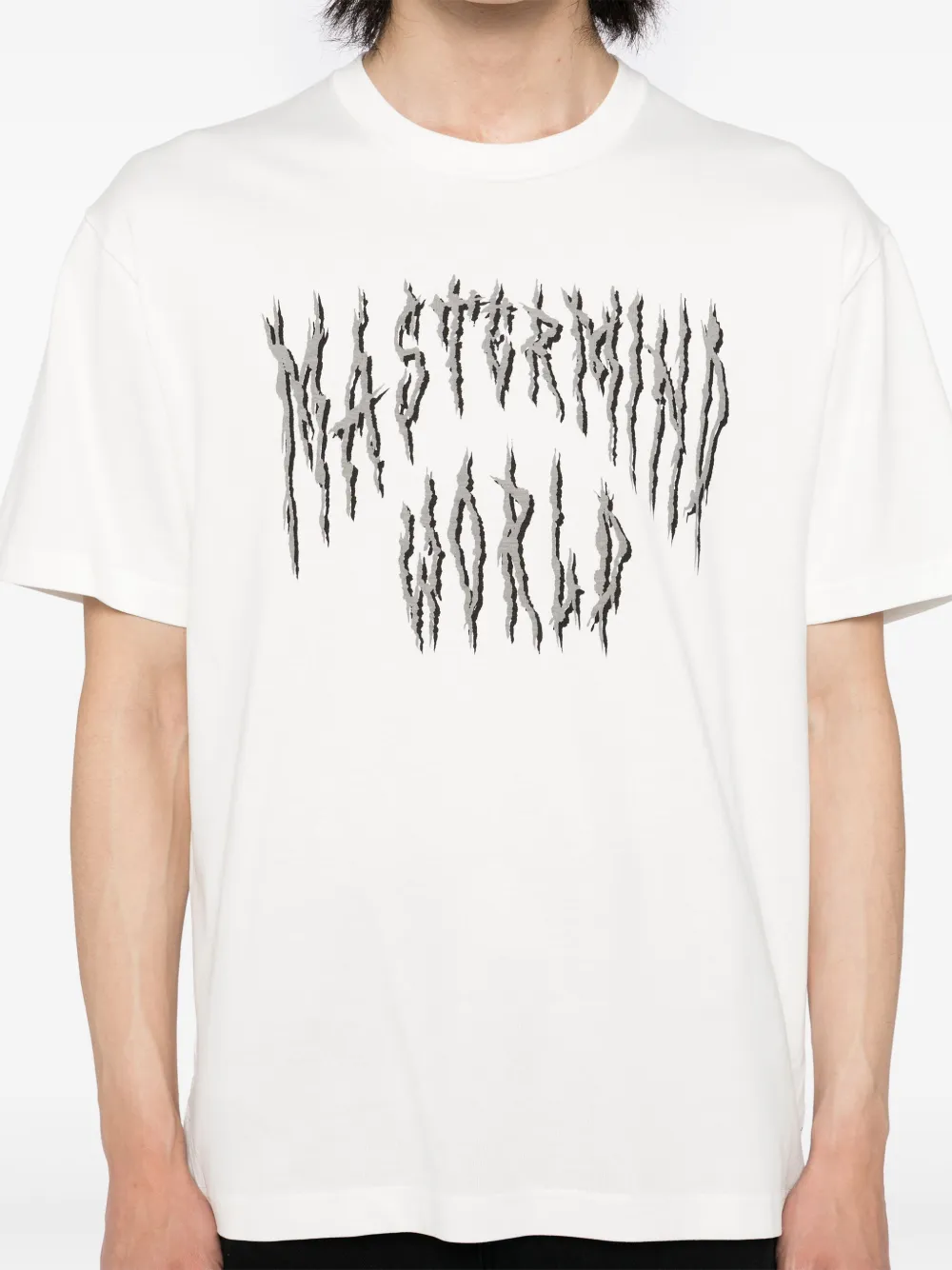 Mastermind World T-shirt met logoprint Wit