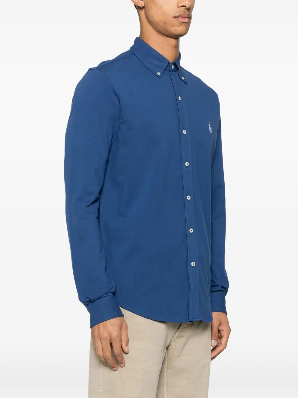 Polo Ralph Lauren Overhemd met Polo Pony-patroon Blauw