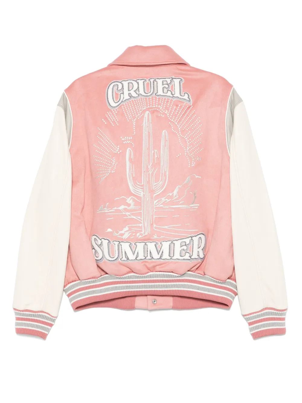 Mouty Varsity Jacke In Rosa