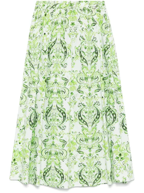 LIU JO falda midi con estampado de cachemira
