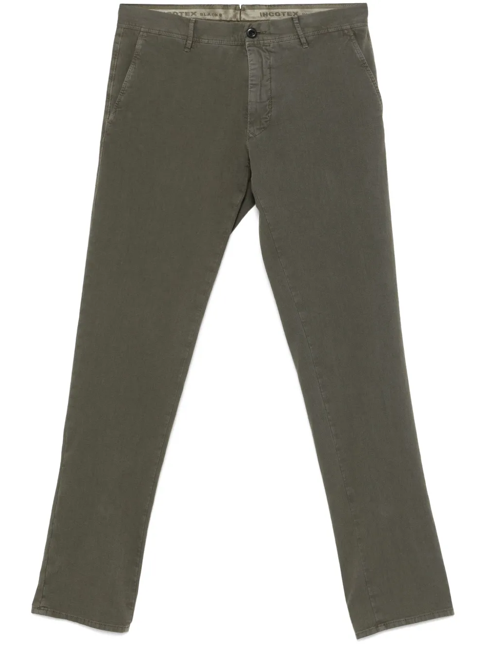 twill tapered trousers